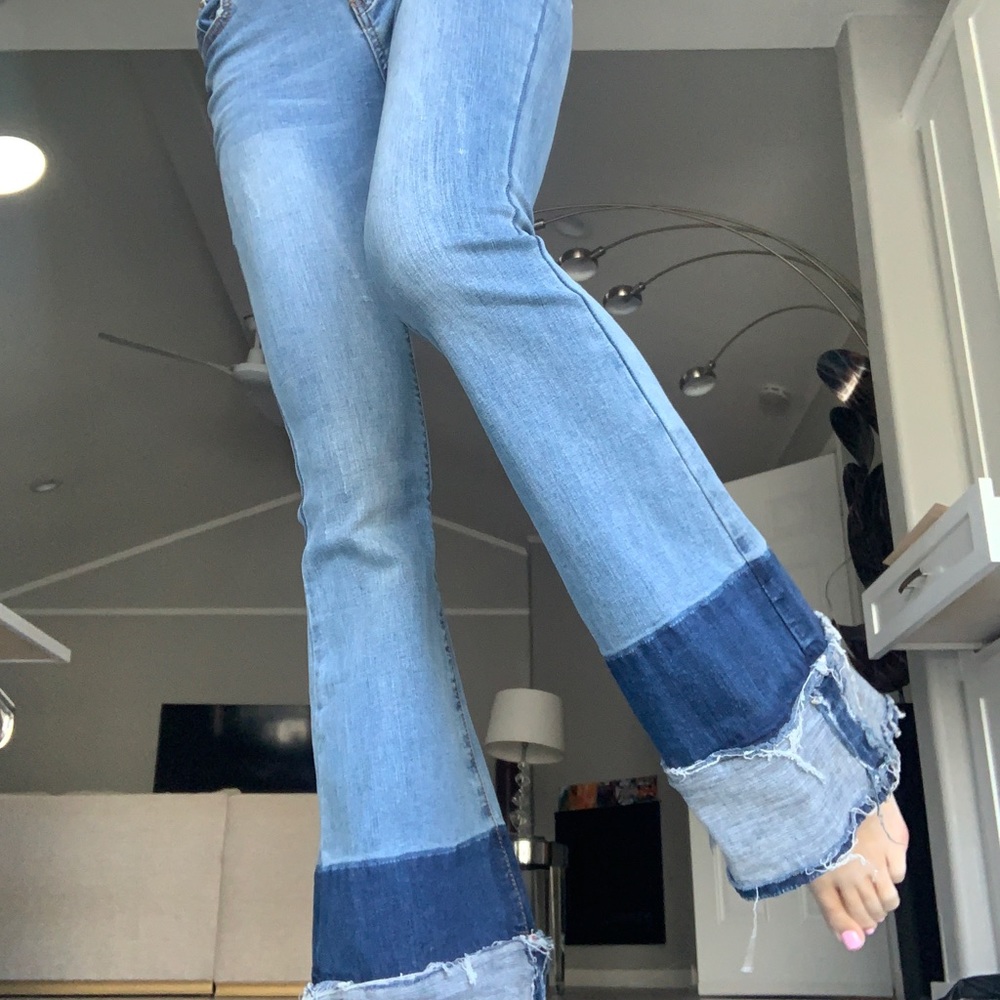 SSY flare jean found thrifting so cute